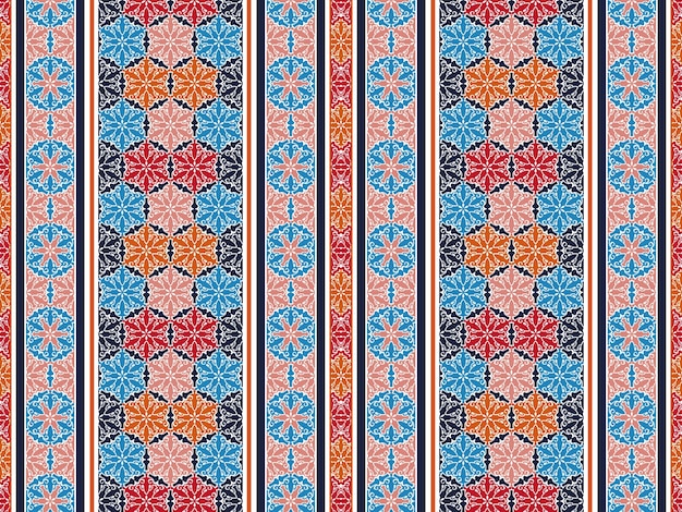 Fondo de patrón geométrico étnico tradicional elegante