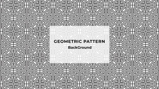 Fondo de patrón geométrico floral vectorial. para decoración de tarjetas de invitación