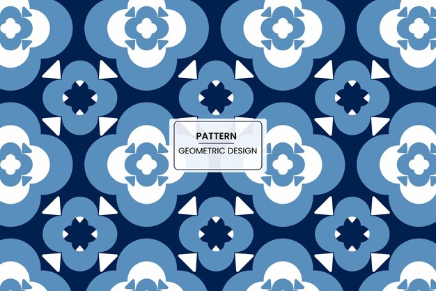 Fondo con patrón geométrico de las flores