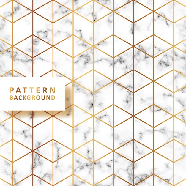 Fondo de patrón geométrico con fondo de mármol