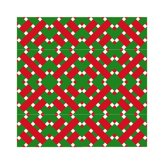 Fondo de patrón geométrico y de línea de color verde y rojo sin costuras, diseño gráfico de ilustración de elemento de arte de forma vectorial