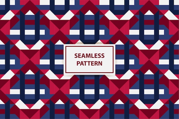 Fondo de patrón geométrico Textura sin costuras Ilustración vectorial
