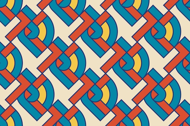 Fondo de patrón geométrico Textura sin costuras Ilustración vectorial