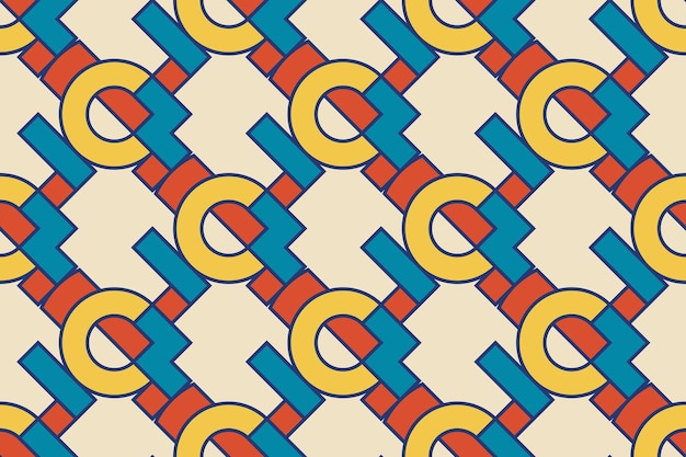 Fondo de patrón geométrico Textura sin costuras Ilustración vectorial