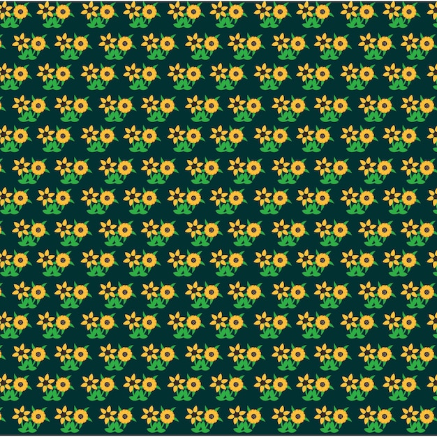 Fondo con patrón de girasoles