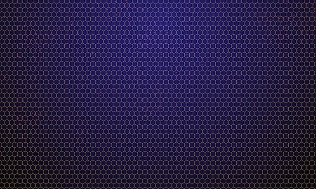 Fondo de patrón hexagonal con tecnología de partículas futurista