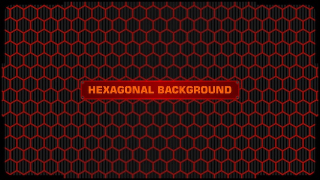 Fondo con patrón hexagonal