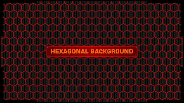 Fondo con patrón hexagonal