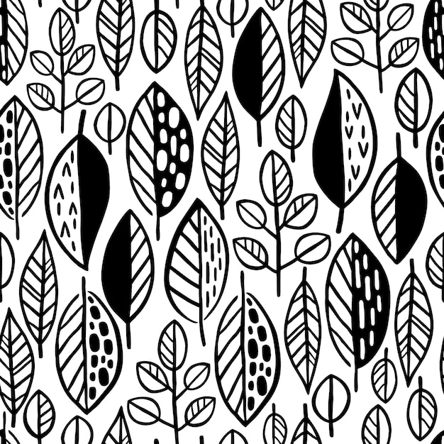 Fondo de patrón de hoja