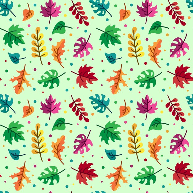 Fondo del patrón de la hoja