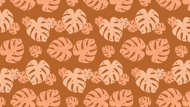Fondo con patrón de hojas tropicales de verano