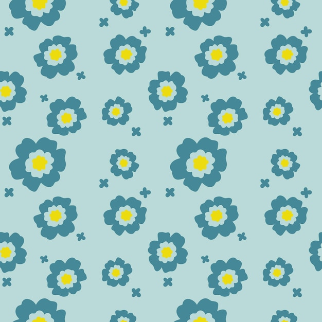 Fondo de patrón de ilustración de Vector transparente floral