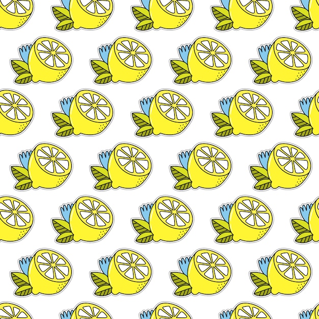 Fondo de patrón de limón