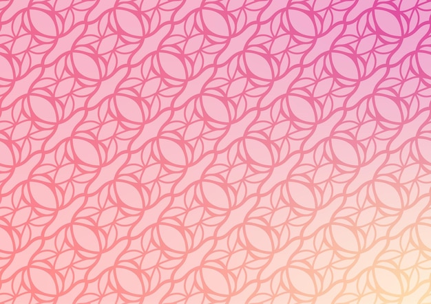 Fondo con patrón de línea de arte rosa suave con gradiente