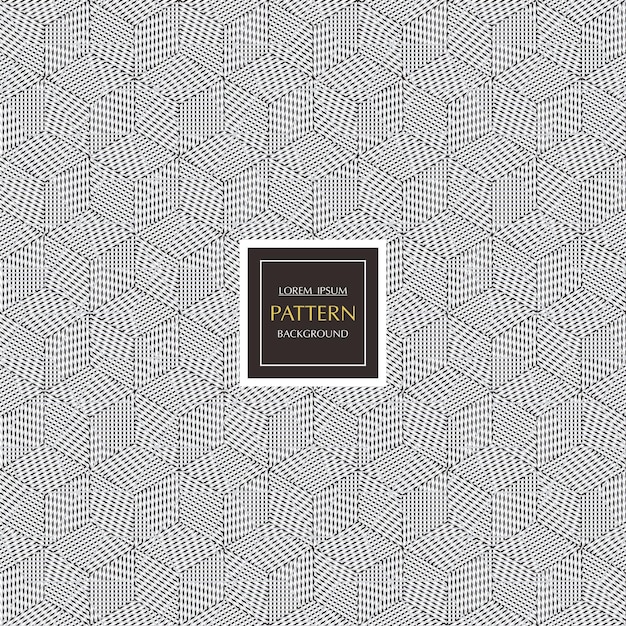 Fondo de patrón de línea de forma geométrica abstracta