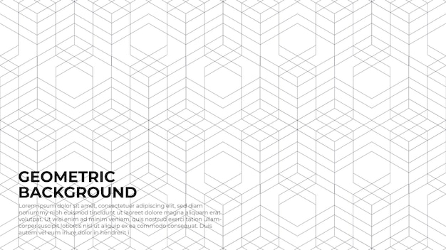 Fondo de patrón de línea de forma geométrica abstracta