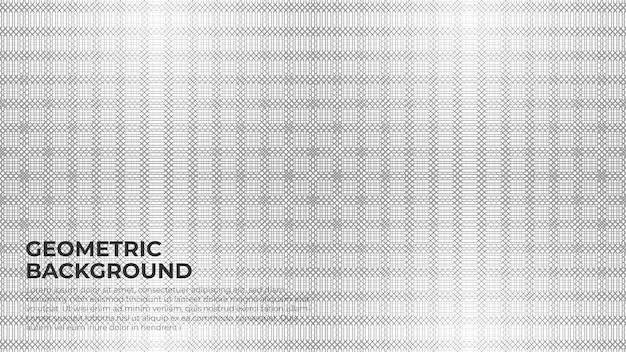 Fondo de patrón de línea de forma geométrica abstracta