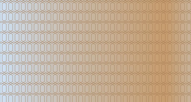 Fondo de patrón de línea hexagonal con estilo Vector de patrón