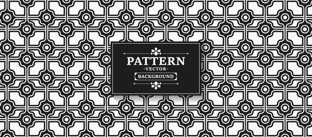 Fondo de patrón de línea de ornamento negro