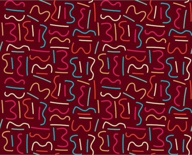 Fondo de patrón de líneas coloridas de vector libre
