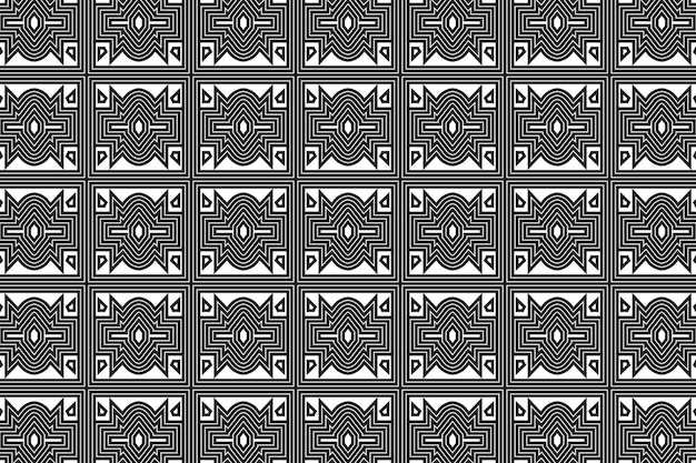 Fondo de patrón de líneas sin costura creativas geométricas