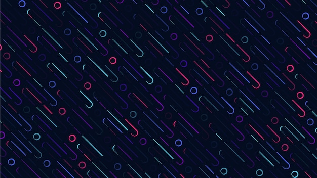 Vector fondo de patrón de líneas despojadas geométricas coloridas abstractas