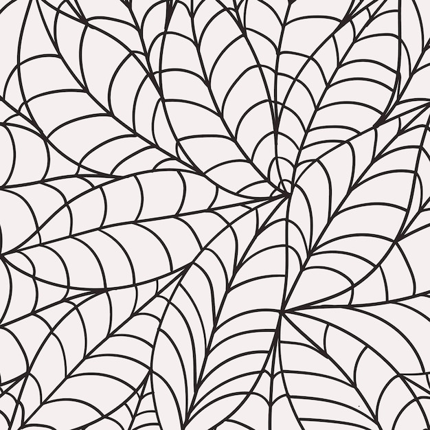 Fondo de patrón de líneas florales abstractas
