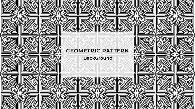 Fondo de patrón de líneas impresionantes de forma geométrica