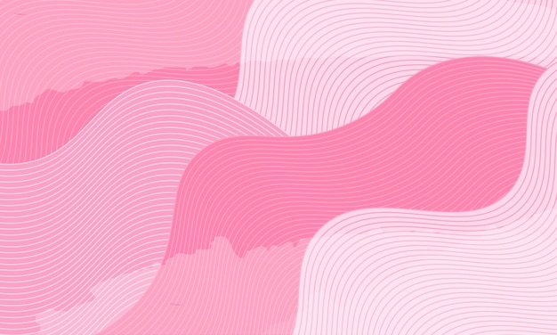 Fondo de patrón de líneas onduladas sin costuras de color pastel
