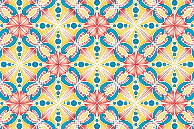 fondo de patrón de mandala colorido y elegante
