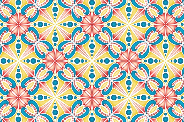 fondo de patrón de mandala colorido y elegante