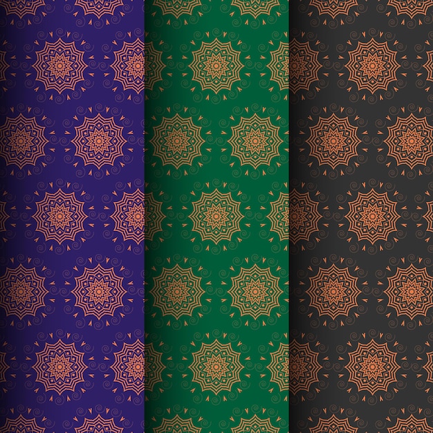 Fondo de patrón de mandala floral abstracto