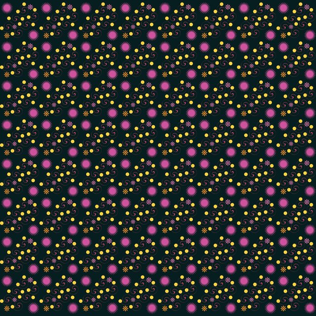 Fondo de patrón de mandala floral abstracto