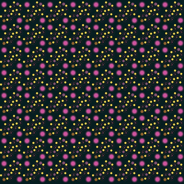 Fondo de patrón de mandala floral abstracto