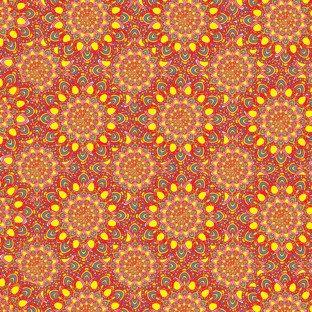 fondo de patrón de mandala Patrón de mandala indio patrón de colores patrón de flores