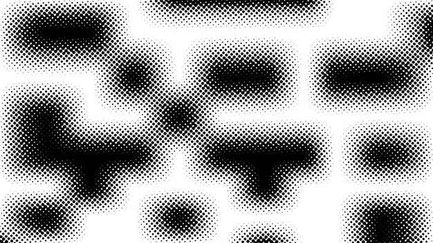 Fondo con patrón de medio tono blanco y negro