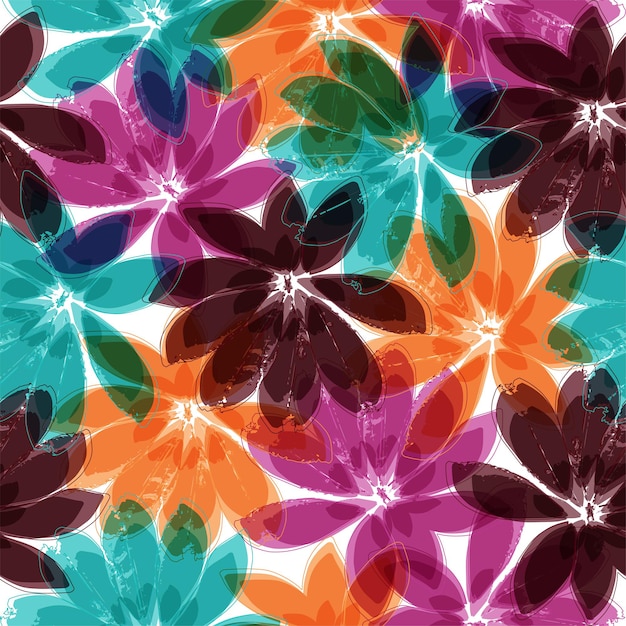 Fondo de patrón de monstera de colores psicodélicos para el verano