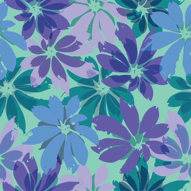 Fondo de patrón de monstera de colores psicodélicos para el verano