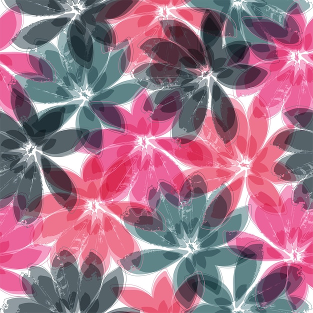 Fondo de patrón de monstera de colores psicodélicos para el verano