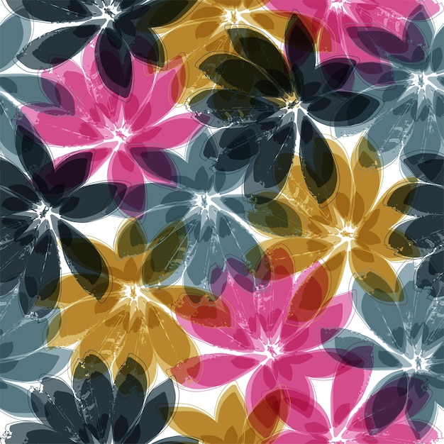 Fondo de patrón de monstera de colores psicodélicos para el verano