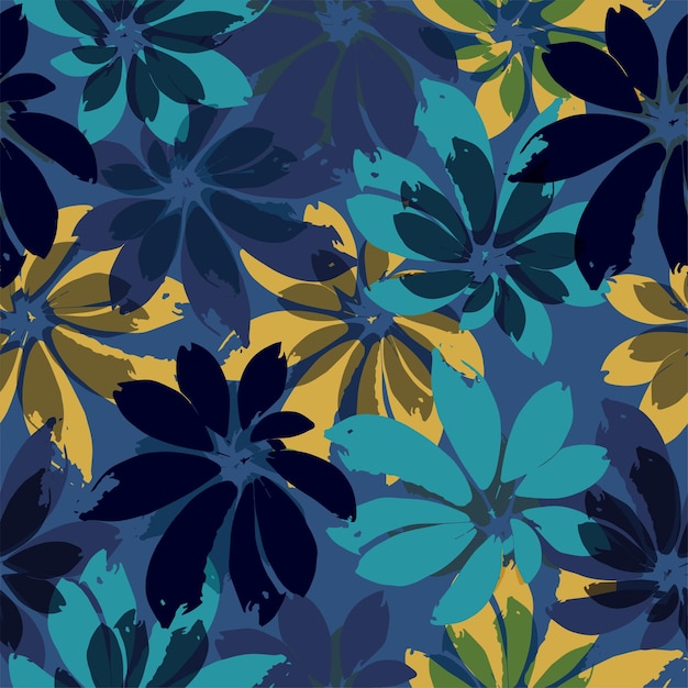 Fondo de patrón de monstera de colores psicodélicos para el verano