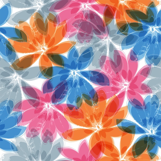 Fondo de patrón de monstera de colores psicodélicos para el verano