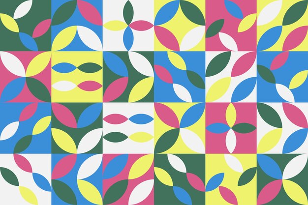 Fondo de patrón de mosaico de forma geométrica colorida