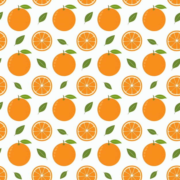 Fondo con patrón naranja sin costuras