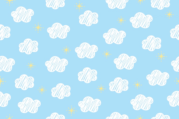 Vector fondo del patrón de la nube.