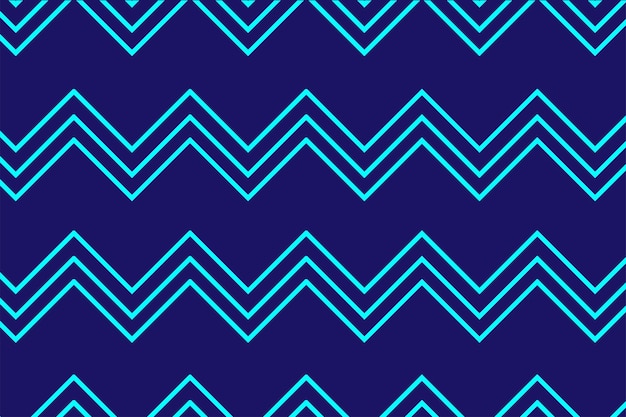 Fondo de patrón de onda azul Zig Zag