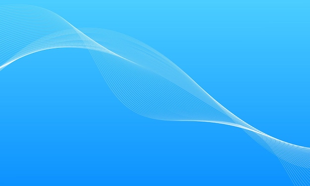 fondo de patrón de onda dinámica azul simple