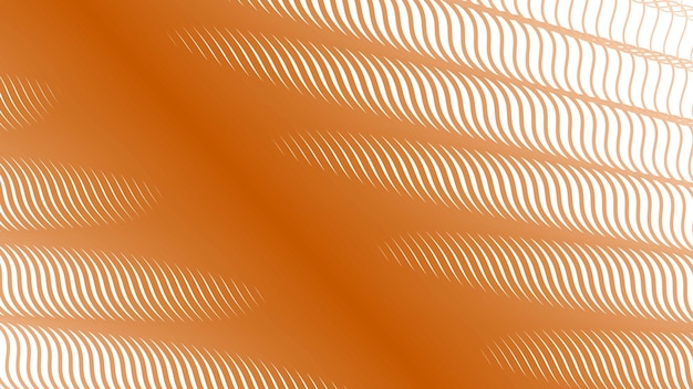 Fondo de patrón de onda de rayas naranjas para el estilo de la tela
