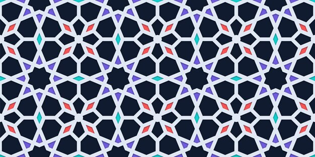 Fondo de patrón ornamental árabe transparente