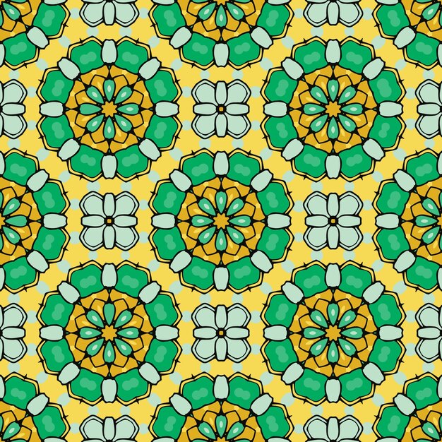 Fondo de patrón de ornamento colorido étnico abstracto. listo para imprimir